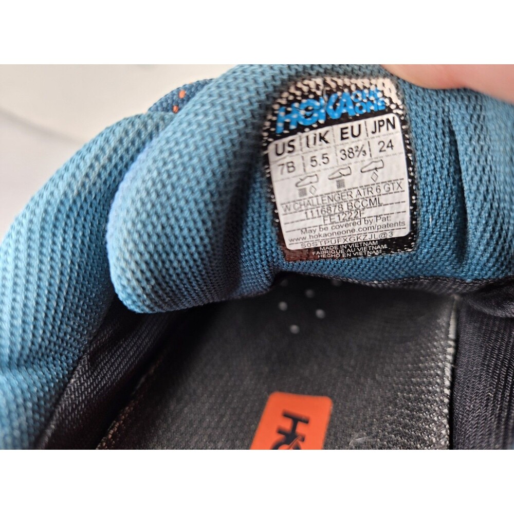 Hoka One One Challenger ATR 6 GTX Trail Shoes Women's 7 B Blue Running Sneakers - Picture 8 of 8